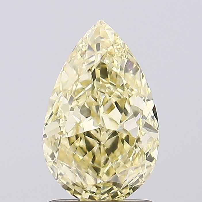 1.58ct Pear Fancy Yellow VS1 Lab-Grown Diamond