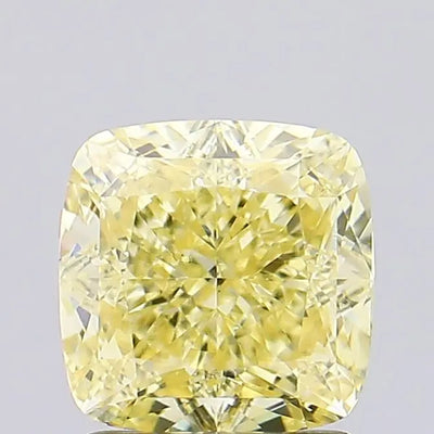 1.72ct Cushion Fancy Yellow VS1 Lab-Grown Diamond
