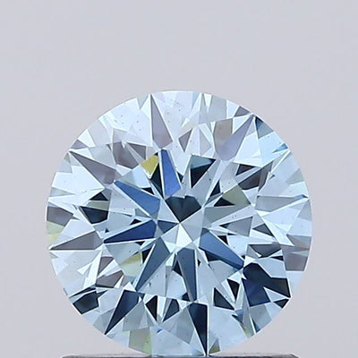1.07ct Fancy Vivid Blue ROUND Lab-Grown Diamond | IGI Certified