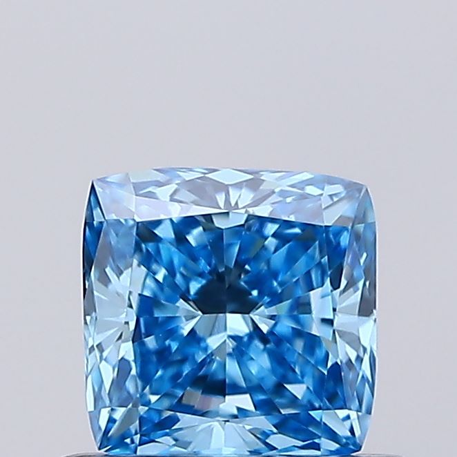 0.5ct Fancy Vivid Blue CUSHION Lab-Grown Diamond | IGI Certified