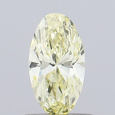 0.42ct Fancy Yellow Oval Lab-Grown Diamond | IGI Certified