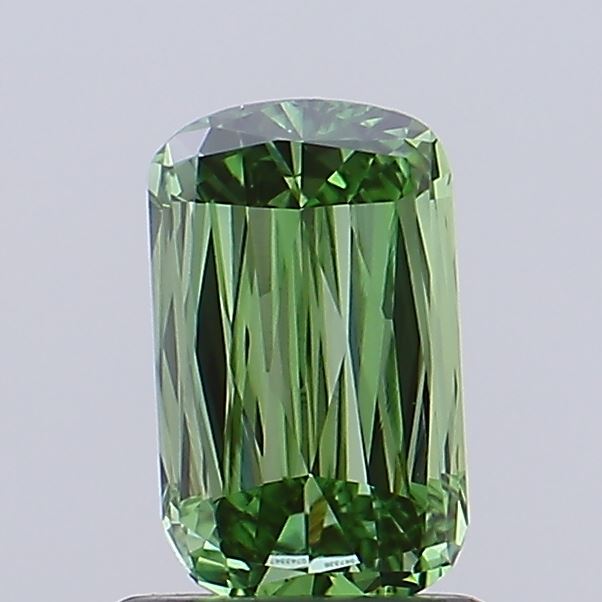 0.96ct Fancy Vivid Green ASHOKA Lab-Grown Diamond | IGI Certified