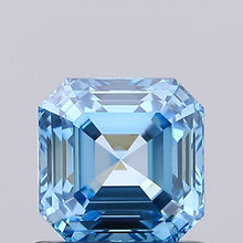0.72ct Fancy Vivid Blue Asscher Lab-Grown Diamond | IGI Certified