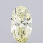 0.45ct Fancy Light Yellow Oval Lab-Grown Diamond | IGI Certified