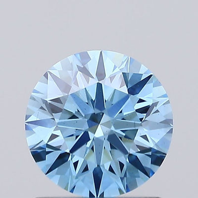 1.2ct Fancy Vivid Blue ROUND Lab-Grown Diamond | IGI Certified