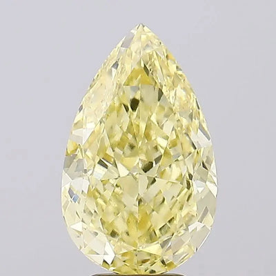 5.50ct Pear Fancy Intense Yellow VS1 Lab-Grown Diamond