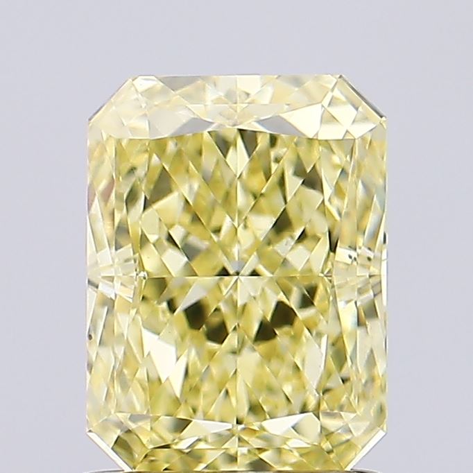 1.42ct Radiant Fancy Intense Yellow VS1 Lab-Grown Diamond