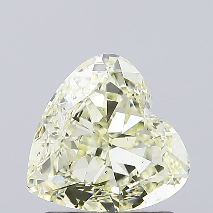 1.5ct Fancy Light Yellow Heart Lab-Grown Diamond | IGI Certified