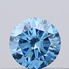 0.26ct Fancy Vivid Blue ROUND Lab-Grown Diamond | IGI Certified