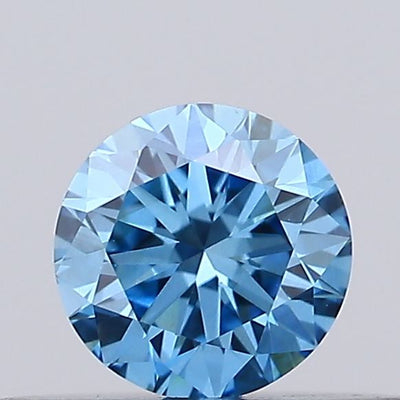 0.26ct Fancy Vivid Blue ROUND Lab-Grown Diamond | IGI Certified