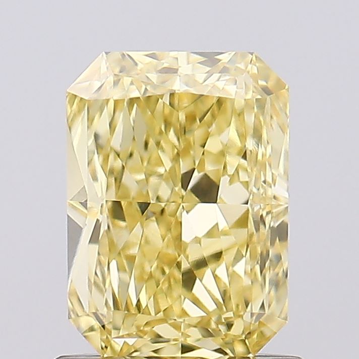 1.23ct Radiant Fancy Intense Yellow VVS2 Lab-Grown Diamond