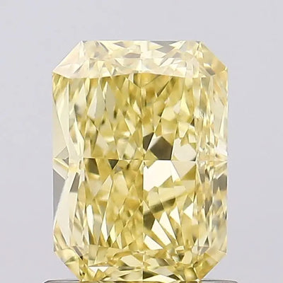 1.23ct Radiant Fancy Intense Yellow VVS2 Lab-Grown Diamond