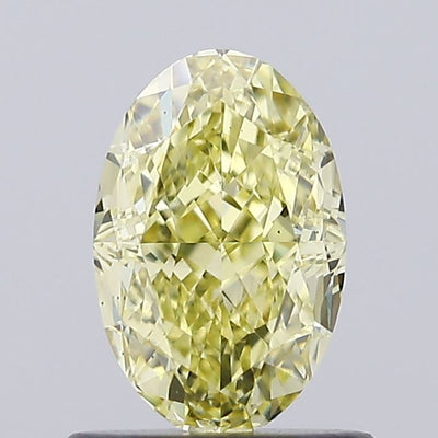 1.01ct Fancy Yellow Oval Lab-Grown Diamond | IGI Certified