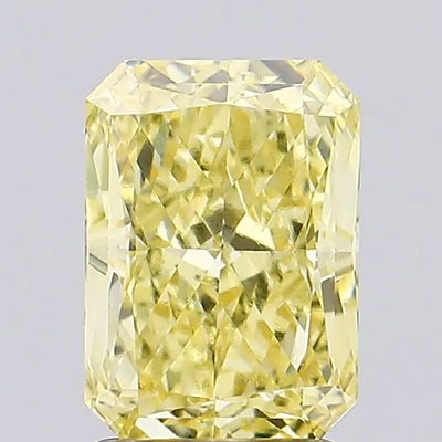 2.50ct Radiant Fancy Intense Yellow VVS2 Lab-Grown Diamond