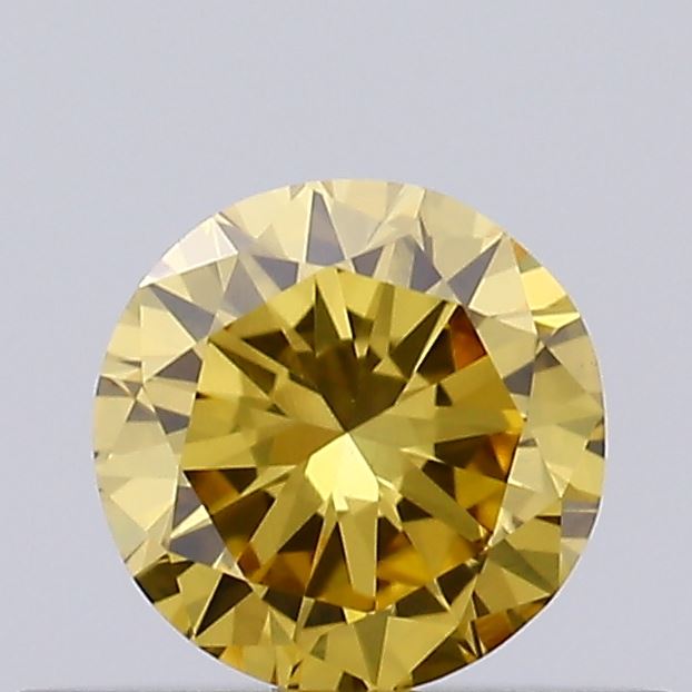0.27ct Fancy Intense Yellow ROUND Lab-Grown Diamond | IGI Certified