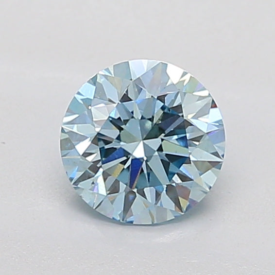 1.00ct Blue Round Lab-Grown Diamond IGI 799614090