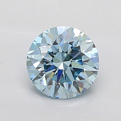 1.00ct Blue Round Lab-Grown Diamond IGI 799614090