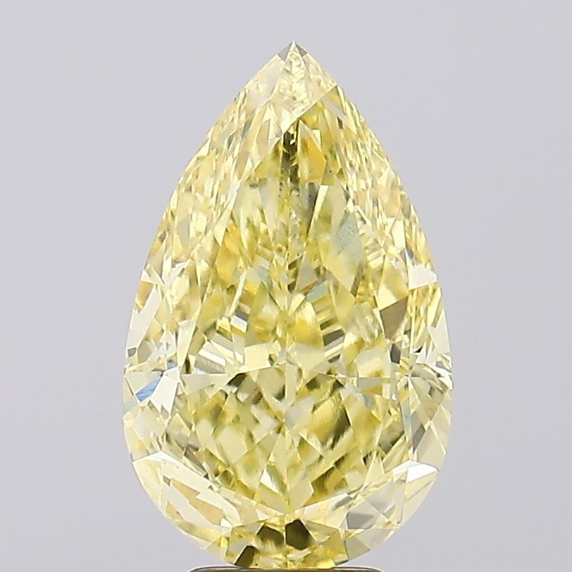 6.01ct Pear Fancy Intense Yellow VS2 Lab-Grown Diamond