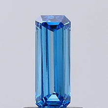 0.57ct Fancy Vivid Blue Emerald Lab-Grown Diamond | IGI Certified
