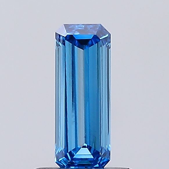 0.57ct Fancy Vivid Blue Emerald Lab-Grown Diamond | IGI Certified
