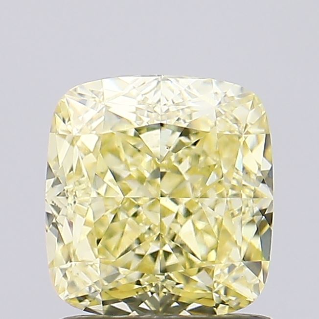 1.52ct Cushion Fancy Yellow VS1 Lab-Grown Diamond