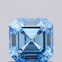 0.72ct Fancy Vivid Blue Asscher Lab-Grown Diamond | IGI Certified