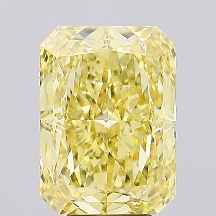 6.05ct Radiant Fancy Intense Yellow VS1 Lab-Grown Diamond