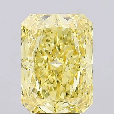 6.05ct Radiant Fancy Intense Yellow VS1 Lab-Grown Diamond