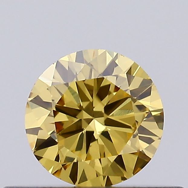 0.25ct Fancy Intense Yellow ROUND Lab-Grown Diamond | IGI Certified