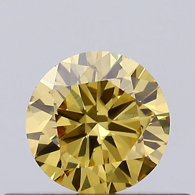 0.25ct Fancy Intense Yellow ROUND Lab-Grown Diamond | IGI Certified