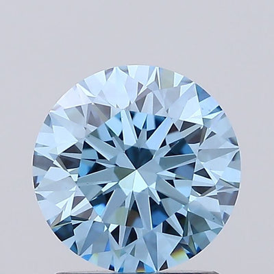 1.59ct Fancy Vivid Blue ROUND Lab-Grown Diamond | IGI Certified