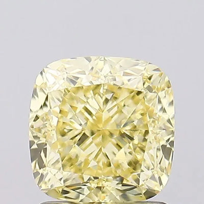 1.69ct Cushion Fancy Yellow VVS2 Lab-Grown Diamond