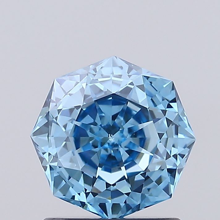 1.01ct Fancy Vivid Blue OCTAGONAL Lab-Grown Diamond | IGI Certified