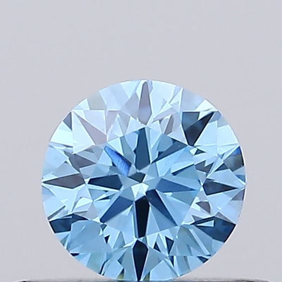 0.29ct Fancy Vivid Blue ROUND Lab-Grown Diamond | IGI Certified