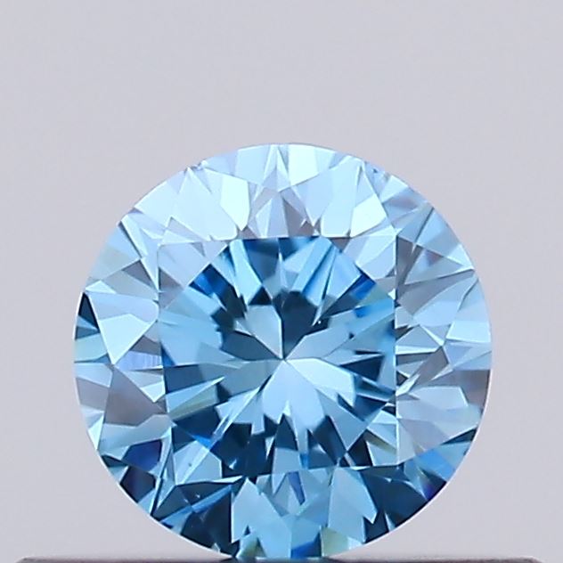 0.32ct Fancy Vivid Blue ROUND Lab-Grown Diamond | IGI Certified