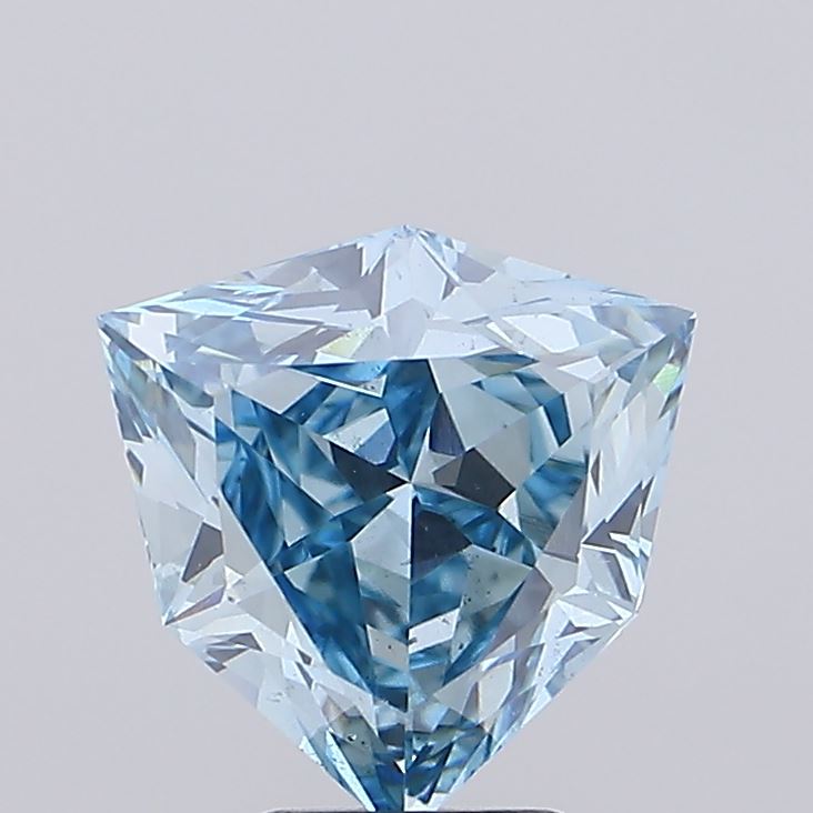 3.08ct Fancy Vivid Blue SHIELD Lab-Grown Diamond | IGI Certified