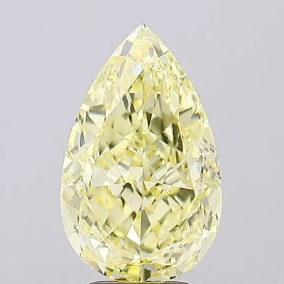5.22ct Pear Fancy Intense Yellow VVS2 Lab-Grown Diamond