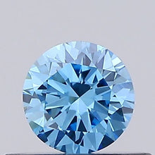 0.27ct Fancy Vivid Blue ROUND Lab-Grown Diamond | IGI Certified
