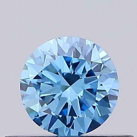 0.27ct Fancy Vivid Blue ROUND Lab-Grown Diamond | IGI Certified