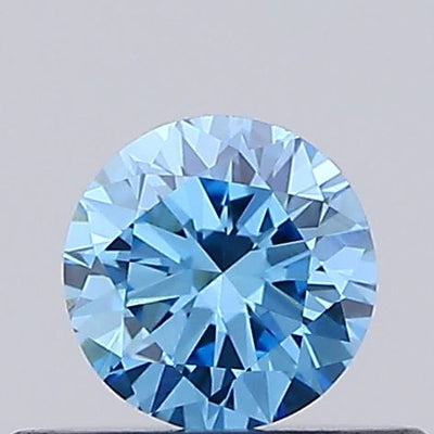 0.27ct Fancy Vivid Blue ROUND Lab-Grown Diamond | IGI Certified
