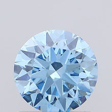 0.81ct Fancy Vivid Blue ROUND Lab-Grown Diamond | IGI Certified