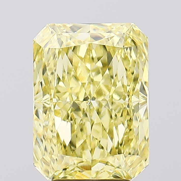 4.57ct Radiant Fancy Intense Yellow VS1 Lab-Grown Diamond