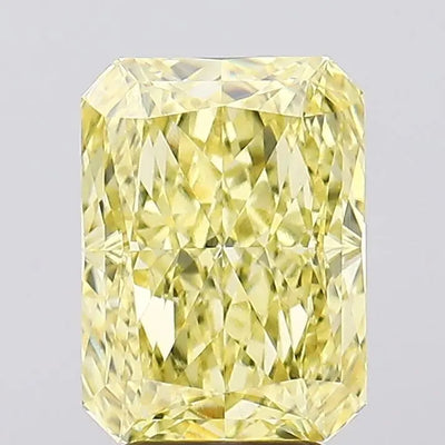 4.57ct Radiant Fancy Intense Yellow VS1 Lab-Grown Diamond