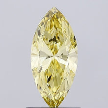 0.86ct Fancy Intense Yellow Marquise Lab-Grown Diamond | IGI Certified