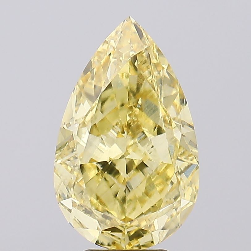 6.25ct Pear Fancy Intense Yellow VS1 Lab-Grown Diamond