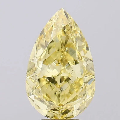 6.25ct Pear Fancy Intense Yellow VS1 Lab-Grown Diamond