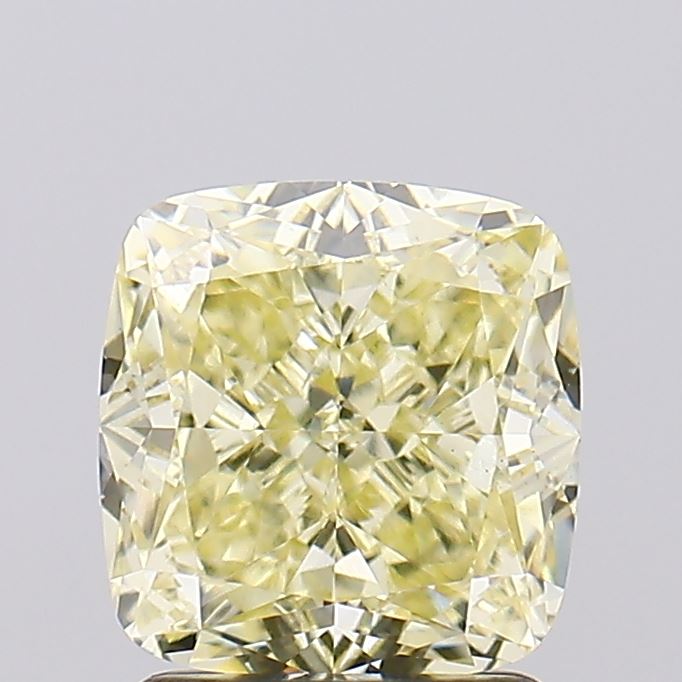 2.03ct Cushion Fancy Yellow VS1 Lab-Grown Diamond