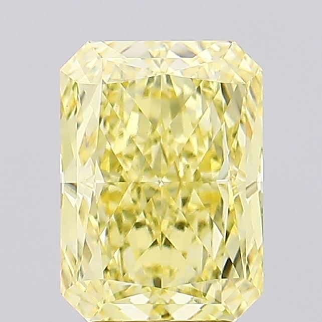 4.03ct Radiant Fancy Intense Yellow VS1 Lab-Grown Diamond