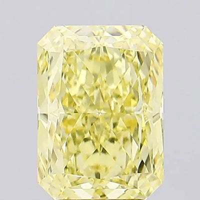 4.03ct Radiant Fancy Intense Yellow VS1 Lab-Grown Diamond
