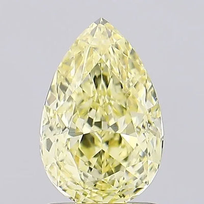 1.51ct Pear Fancy Intense Yellow VS1 Lab-Grown Diamond
